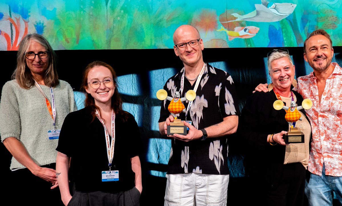 Delighted <a href="/CartoonSaloon/">Cartoon Saloon</a> has just won Producer of the Year Tribute at Cartoon Forum in Toulouse this week:)