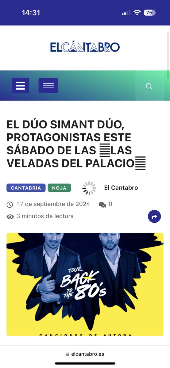 La prensa se hace eco de nuestro regreso por tierras cántabras este finde!