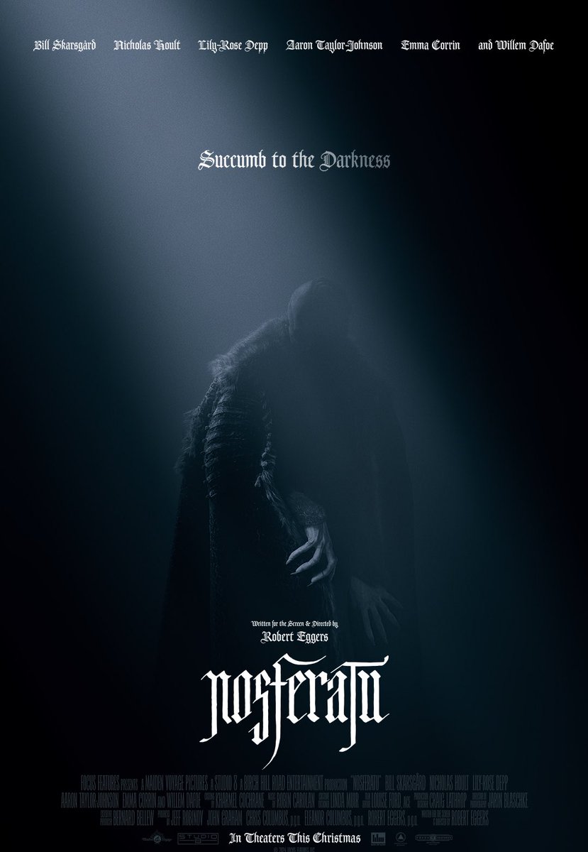 FilmUpdates's tweet photo. The poster for Robert Eggers’ ‘NOSFERATU’ has been released.

(Via @letterboxd) https://t.co/lRuXkz7hyT
