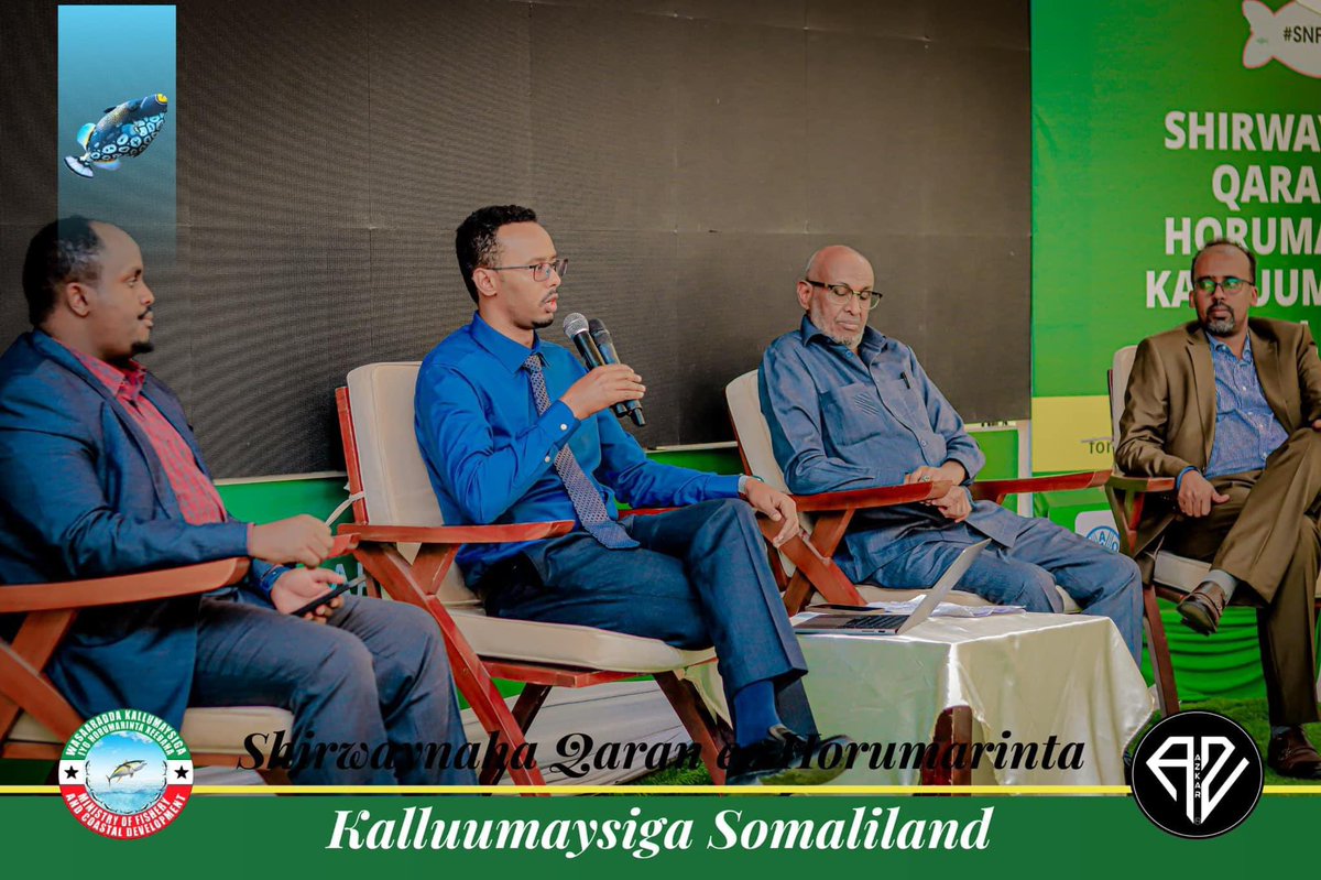 SDGSomaliland's tweet photo. #Somaliland: After two days fruitful of the national conference on fish organised by the Ministry of Fisheries and Coastal Development, the minister of the Ministry of Fisheries, Mahmoud Jama Warsame, concluded it today. 

#SDGs #@WBG_Climate #SDGGOAL14 https://t.co/WLXwnsNu7O
