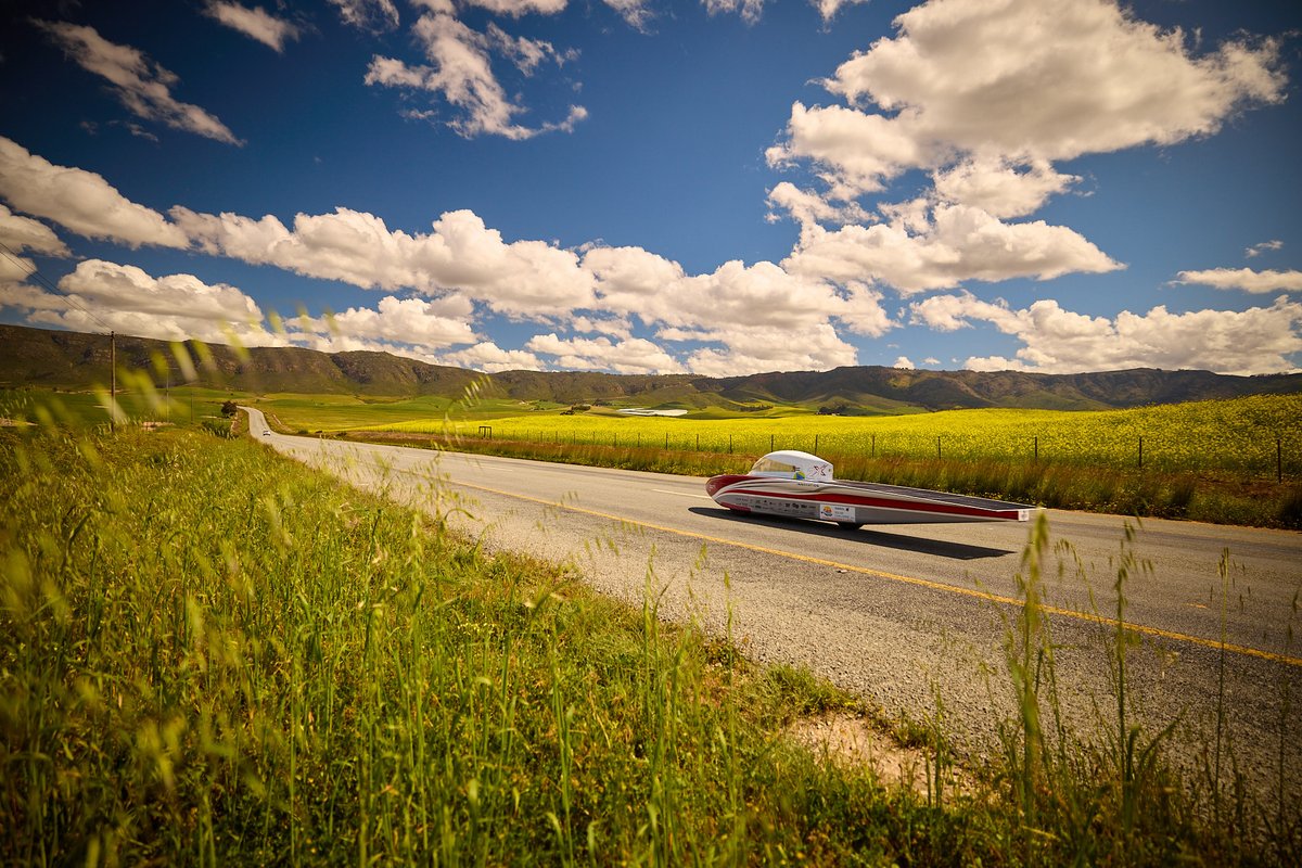 We are on our way to the finish of day 7! We managed to drive 10 loops today, where <a href="/solarteam_be/">Innoptus Solar Team</a> drove 9 and <a href="/brunelsolarteam/">Brunel Solar Team</a> did 8. This gets us slightly closer to first place.

Tomorrow we will find out the final strategies of all teams and the winner of the <a href="/Solar_Challenge/">SasolSolarChallenge</a>!