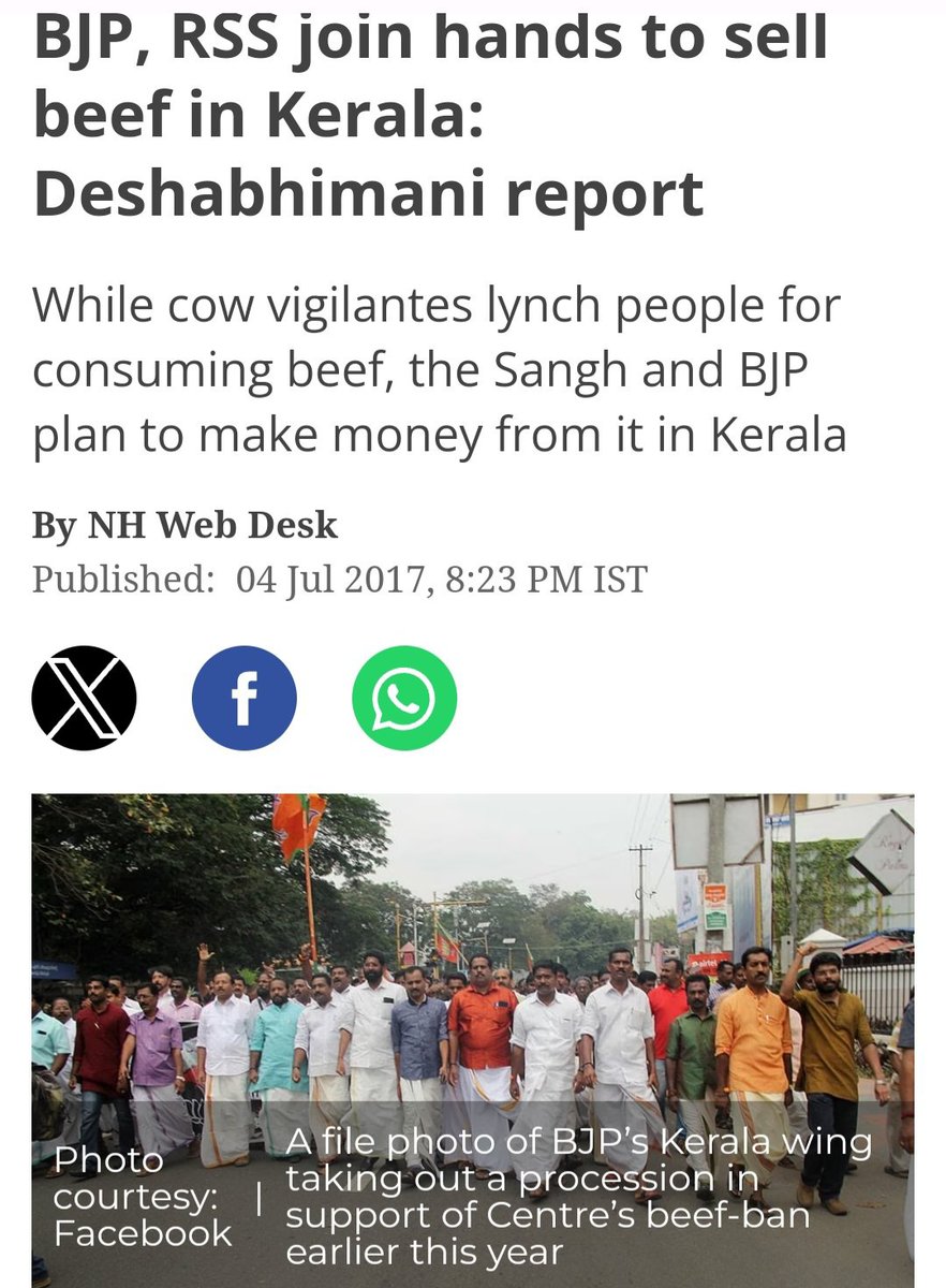 RituRathaur's tweet image. If Hindus think RSS is on their side against usage of Beef fat in #TirupatiLaddu expose....Then read this 👇🏽 &amp;amp; know they are like any abrhamic organization who have no issues with beef .