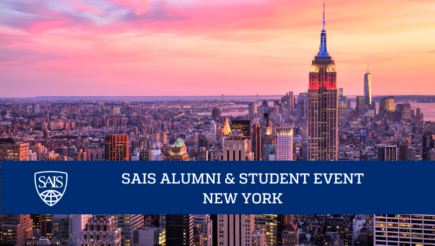 SAISCareers's tweet photo. SAIS Alumni in New York are invited to join @SAISCareers and students attending the 2024 New York Finance Trek at a Happy Hour at Hurleys (232 W. 48th Street, New York, NY 10036) tonight from 5:00-7:00 pm! https://t.co/DBLlVYfuH7