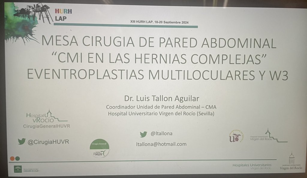 Mesa Cirugía de Pared Abdominal - CMI en las hernias complejas: eventroplastias multiloculares y W3.