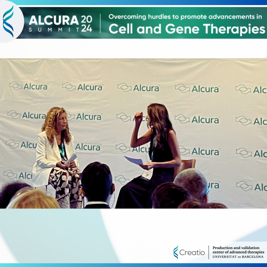 Our colleague Amelia Peiró had the privilege to attended #AlcuraSummit2024 
🚀Overcoming hurdles to promote #cellandgenetherapy #CGT🧬hosted by #Alcura.
➡️Looking forward to collaborating to bridge these gaps &amp; advance #ATMPs for the benefit of society.

#Creatio #UniBarcelona