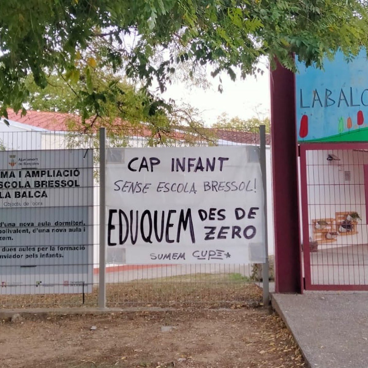 SumemCUPBNYS's tweet photo. 📚Eduquem des de zero! 

Cap infant sense escola bressol. Reclamem que l’accés al servei sigui equitatiu.

#desdezero #educacioinfantil #escolabressol #banyoles https://t.co/vM7rKIuKsy