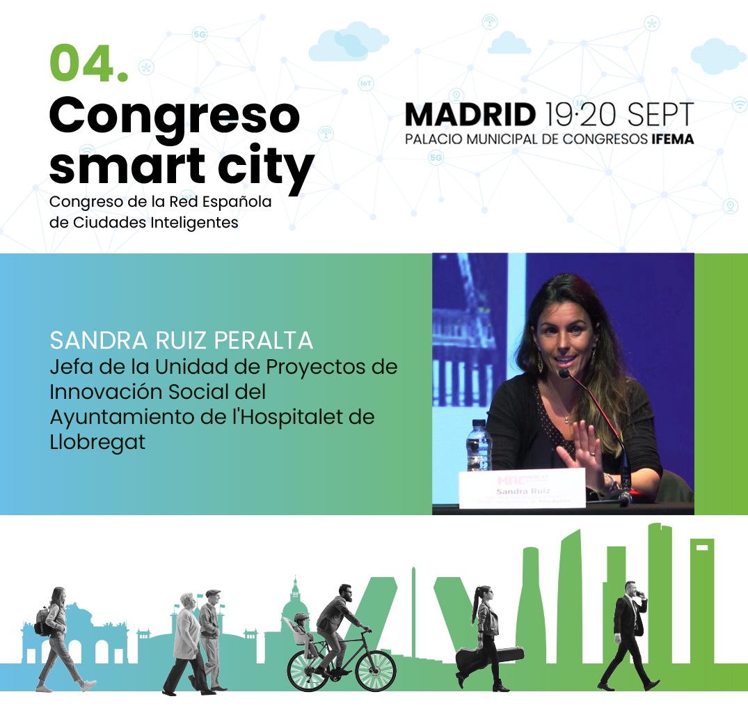 LHAjuntament's tweet photo. Avui #LHospitalet participa en el Congrés Smart City de la @RedRECI a Madrid presentant el projecte #Digitalitzat.
En el congrés experts municipals comparteixen estratègies per impulsar la digitalització des d’una perspectiva social.
#LHospitalet6_0 https://t.co/Ia8nv9UOIl