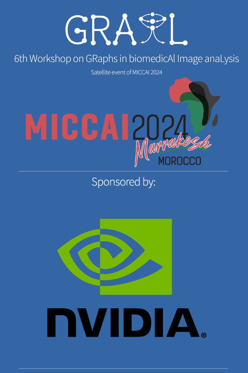 GRAIL2025's tweet image. 💻We are pleased to announce that @nvidia will be sponsoring #GRAIL2024 this year!
🥇The best paper award will include six deep learning institute vouchers from our sponsor @nvidia
Join us at the workshop bright and early on the 6th October in Morocco to find out more!