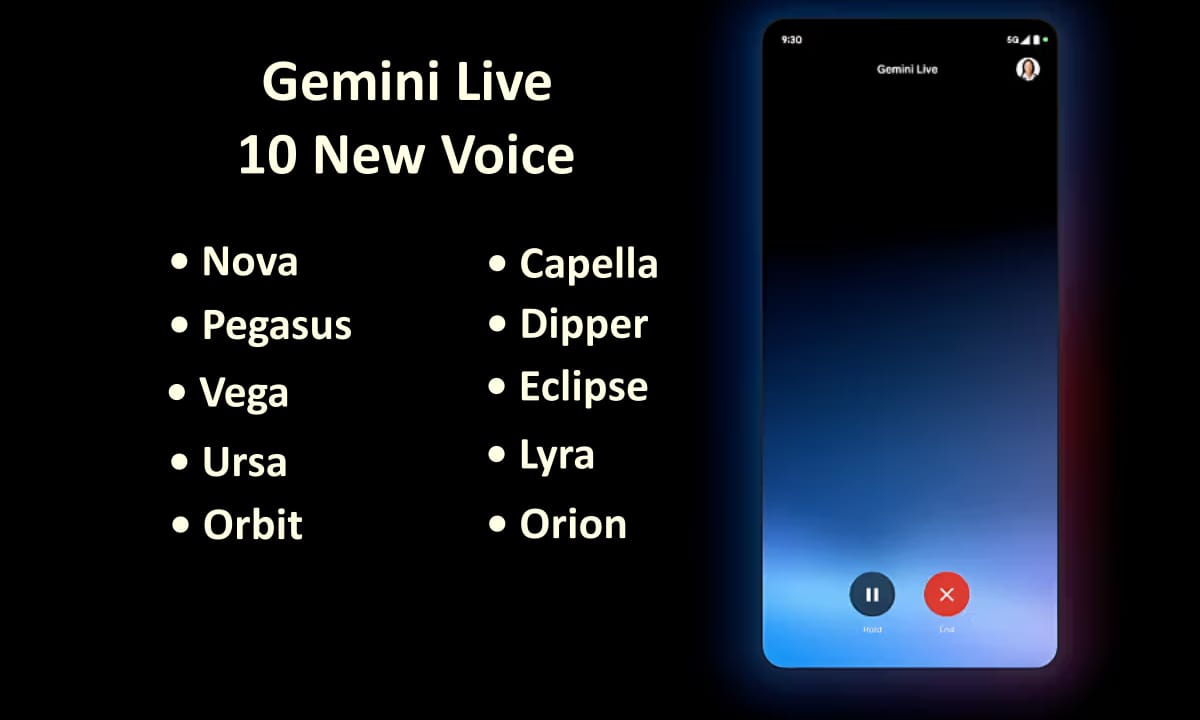 AyuTechnos's tweet image. Explore Upto 10 Different Voices with Gemini Live

#GeminiLive #GeminiVoice #Voicecommand
