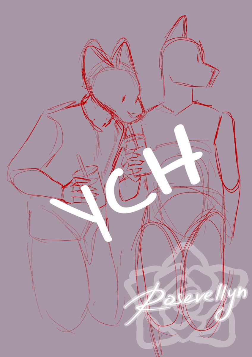 What if I made ych from my old sketches? 🤔 that could be fun~