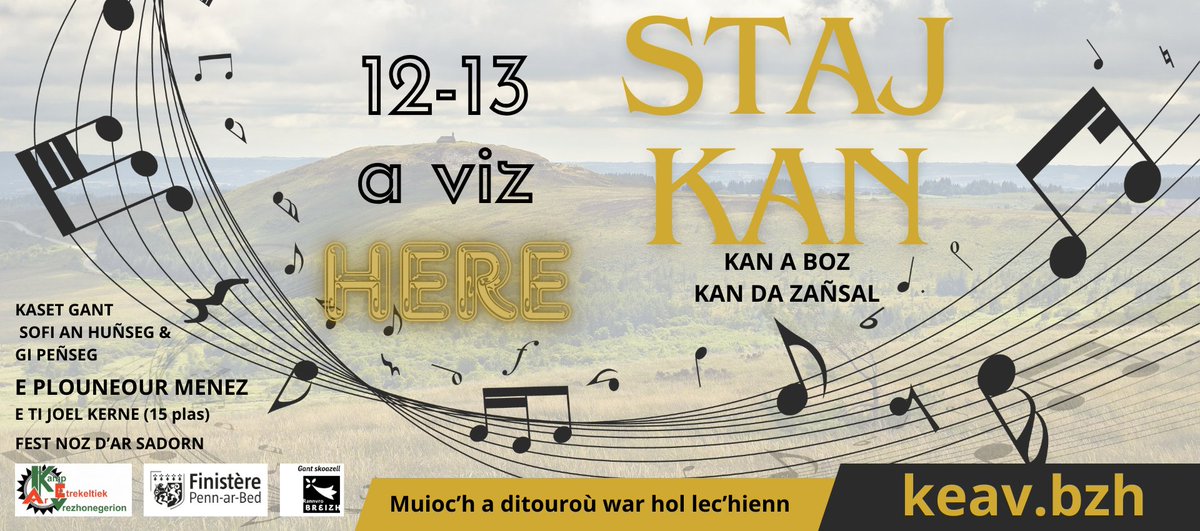 Kaset da benn gant Sofi an Huñseg ha Gi Penseg.
keav.bzh/stajou/staj-kan