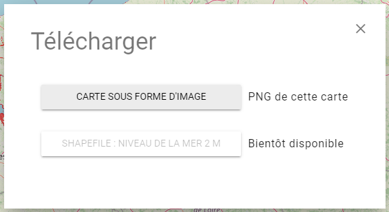 Cartographie interactive des « Zones exposées à l'élévation du niveau de la mer à marée haute » par le <a href="/BRGM_fr/">BRGM</a> au lien: sealevelrise.brgm.fr/slr/#lng=0.260…
Aléa de submersion marine, cartographie statique surcote (0-4m) avec les données <a href="/IGNFrance/">IGN France</a> et  <a href="/shom_fr/">Shom</a>
Hâte d'avoir les géoservices !