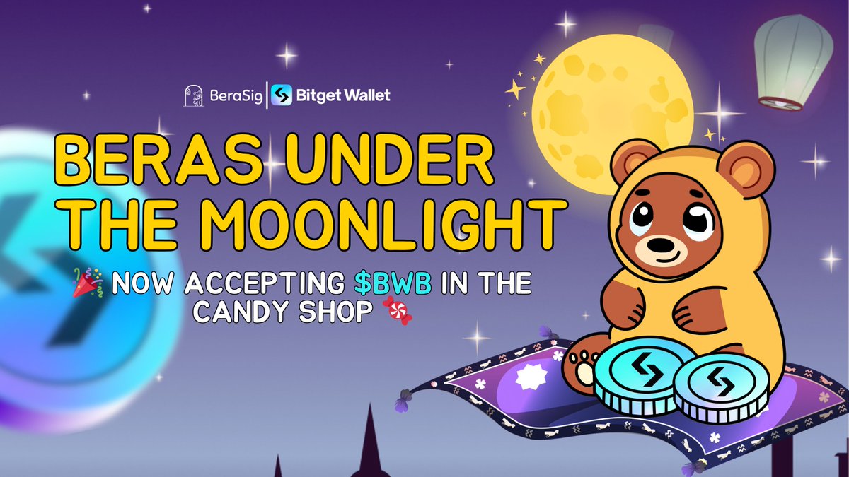 ⏰ Tick Tock! Don't Miss This Sugary Deal ⏰

Join the <a href="/BitgetWallet/">Bitget Wallet 🩵</a> x BeraSig - Beras Under The Moonlight campaign and share a whopping $50,000 prize pool of $SUGAR 🍬

Sweeten the deal: Use $BWB at the Candy Shop for even more delicious $SUGAR rewards!

Time's ticking! The