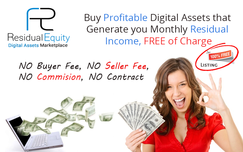 ResidualEquity's tweet photo. #Website #listing for #Sellers and #Buyers, FREE OF CHARGE: https://t.co/1u9m2xFIOx Top Marketplace for buying and selling #digital assets! #startup #ResidualEquity #NameYourBusiness #branddevelopment #Startups #consulting https://t.co/sUphzj0QIX