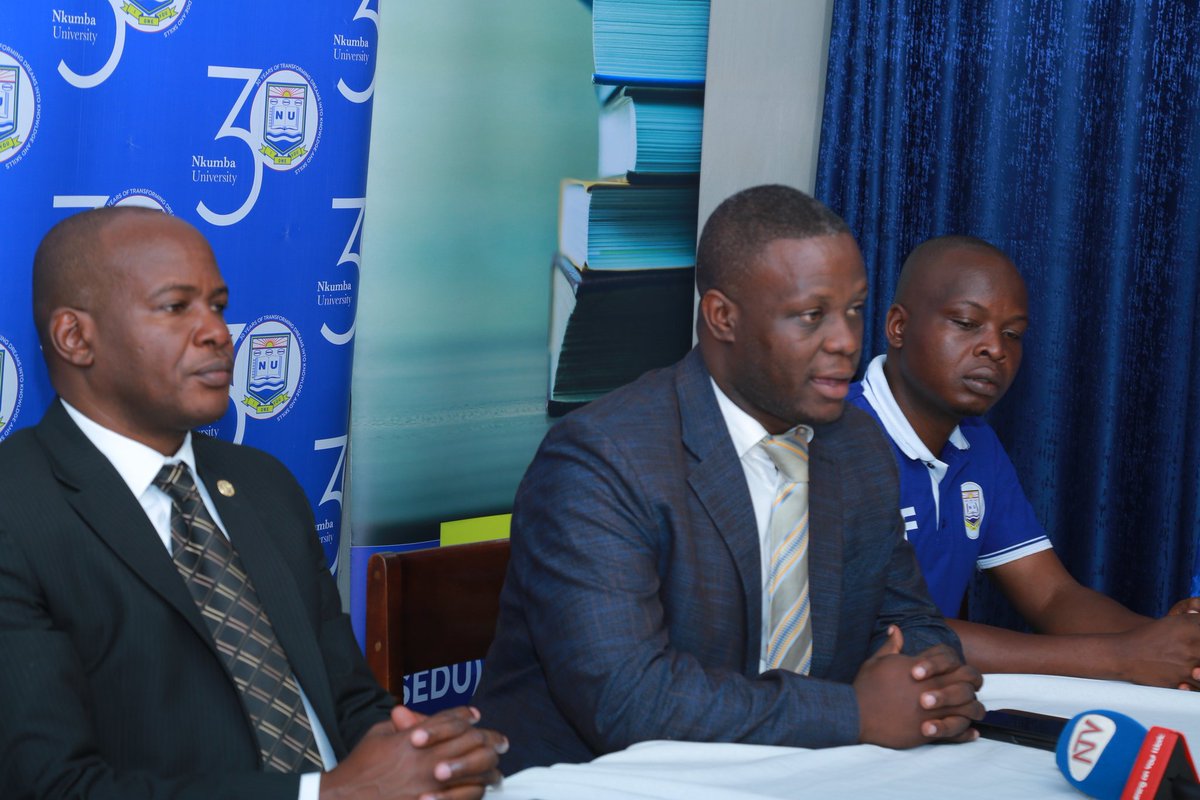 Nkumba University (@nkumbauni) on Twitter photo Earlier today, University Secretary Prof. Francis Kasekende and Vice Chancellor Prof. <a href="/judlub/">Prof. Jude Lubega</a> officiated the departure of the University's team headed for the All Africa University Games in Lagos, Nigeria.
In his remarks, Prof. Kasekende noted that, Management has full Earlier today, University Secretary Prof. Francis Kasekende and Vice Chancellor Prof. <a href="/judlub/">Prof. Jude Lubega</a> officiated the departure of the University's team headed for the All Africa University Games in Lagos, Nigeria.
In his remarks, Prof. Kasekende noted that, Management has full