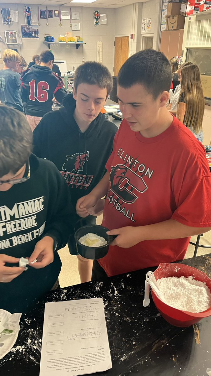Tricky recipe involving metric conversion and scientific notation leads to tasty fudge! <a href="/AbigayilClark/">Abbey Clark</a> <a href="/kphillip6/">Kim Phillip</a> <a href="/CMSFrederick/">Katie Frederick</a> <a href="/CMSredwolves/">Clinton Middle School</a> <a href="/MargaretTimmis/">Mrs. Timmis</a>
