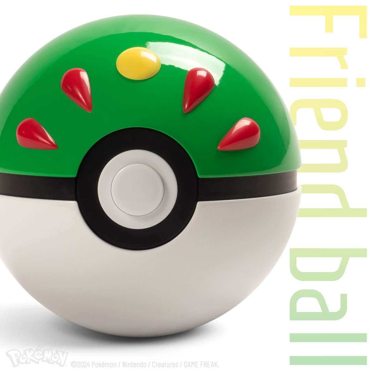 Die-cast metal, luxurious rich glossy paint, proximity sensing, fully accurate wonderfulness... 
💚 The Wand Company’s Friend Ball Replica 💚
thewandcompany.com/pokeball/#Frie…
