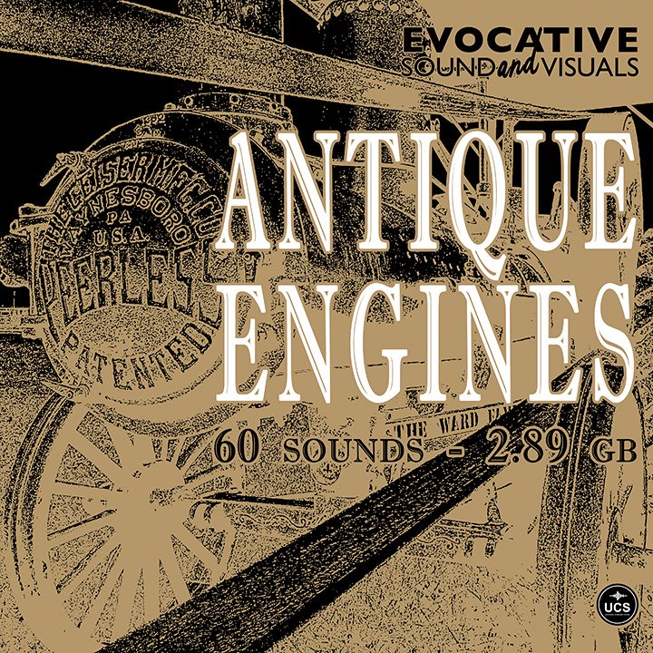 EvocativeSound's tweet photo. Listen to Antique Engines, Evocative Sound and Visuals latest SFX library https://t.co/z3MmAlhETZ #soundeffect #enginesounds #antiqueengine https://t.co/q5pB7cPj4C