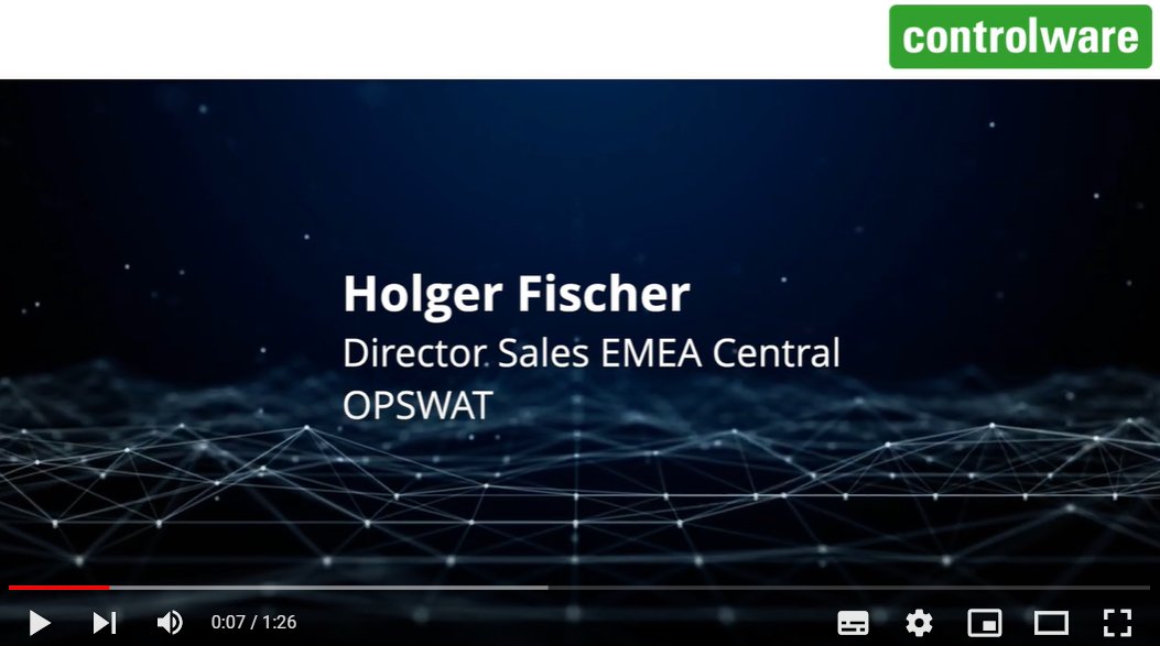 ControlwareDE's tweet photo. Holger Fischer - #OPSWAT Inc. auf dem #Controlware #SecurityDay2024 - Videobeitrag auf Youtube:
➡️https://t.co/RnQzOksKxc
#OTSecurity, #EmailSecurity, #FileSecurity, #Multiscanning, #onprem, #cloud, #airGapped https://t.co/zY2kz0Bzxc