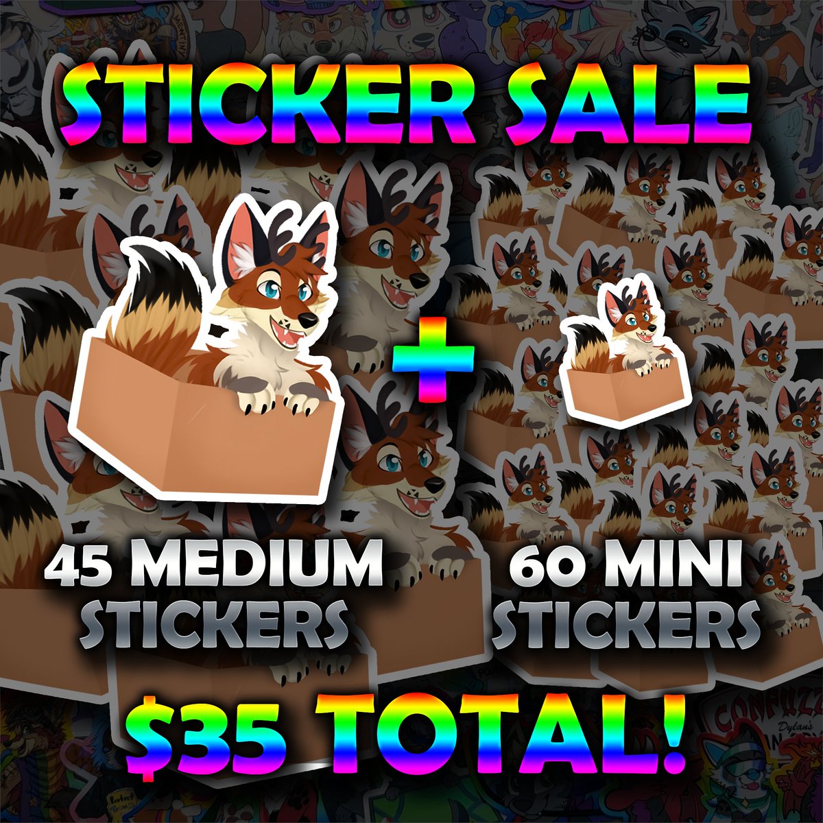 🧡💸STICKER PRINTING SALE!!!!💸🧡

✨105 STICKERS FOR $35 ONLY!!!✨

45 Medium AND 60 Mini Stickers!

Telegram DM me to claim: t.me/AlpineDeerWolf