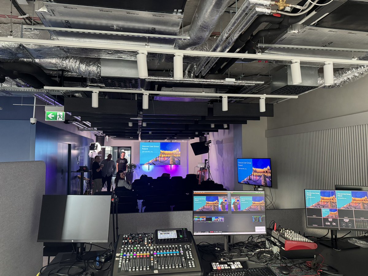 Apparently during this meetup we are going to have the most professional AV setup ever!