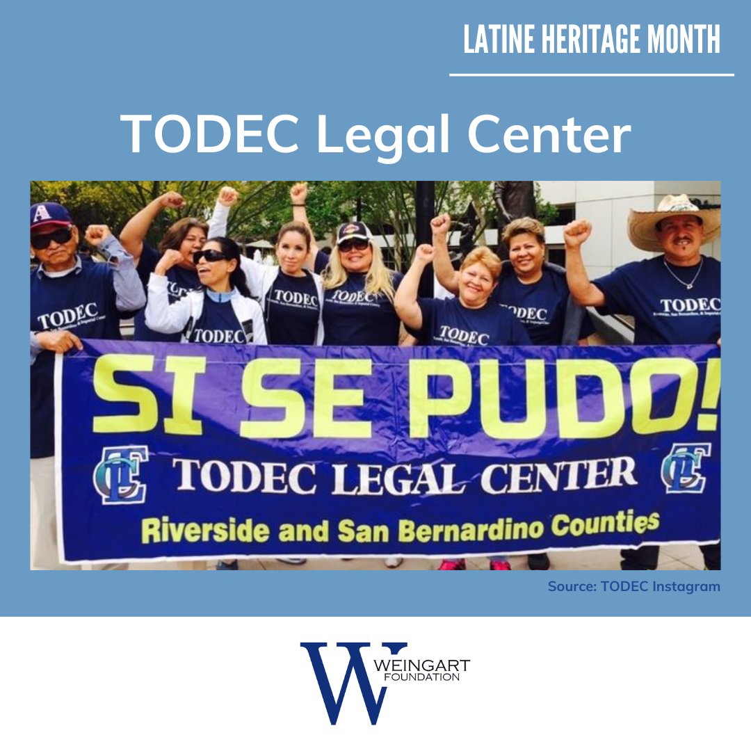 Weingart Foundation (@weingart_fnd) on Twitter photo Congratulations to our partner, <a href="/TODEC1/">TODEC Legal Center</a> on celebrating 40 years of providing legal services, civic engagement, and disaster relief for the vibrant immigrant communities of the I.E. Join the celebration on 9/29 in Perris, CA. todec.org/getinvolved/an… Congratulations to our partner, <a href="/TODEC1/">TODEC Legal Center</a> on celebrating 40 years of providing legal services, civic engagement, and disaster relief for the vibrant immigrant communities of the I.E. Join the celebration on 9/29 in Perris, CA. todec.org/getinvolved/an…