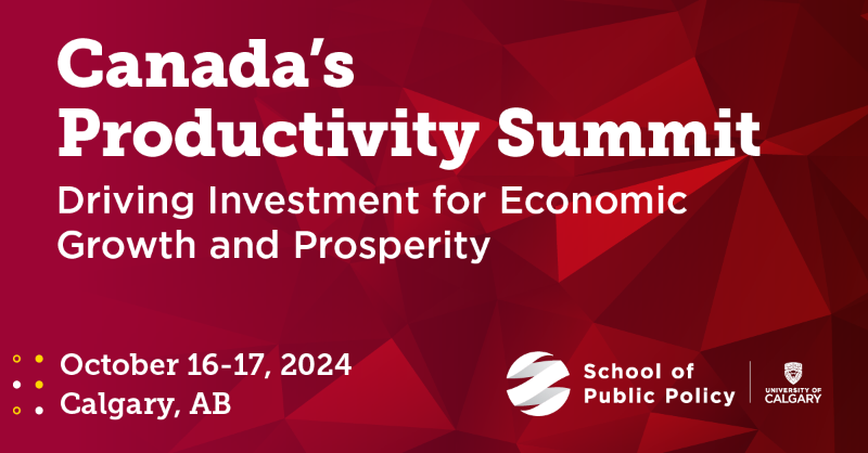 policy_school's tweet photo. Are you passionate about shaping the future of Canada’s economy? Don't miss your chance to be part of the conversation at Canada’s Productivity Summit 2024.