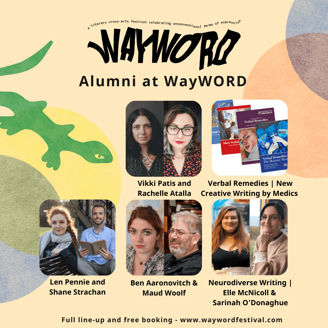 waywordabdn's tweet photo. Inspired by poetry? Moved by music? Excited by Scots language?
There is something for everyone at WayWORD Festival.
Discover emerging writers, dive in to detective fiction, experience live music, try new things... and every ticket for every event is free. https://t.co/8Y6UFb0X5E https://t.co/NLoSPNhdIq