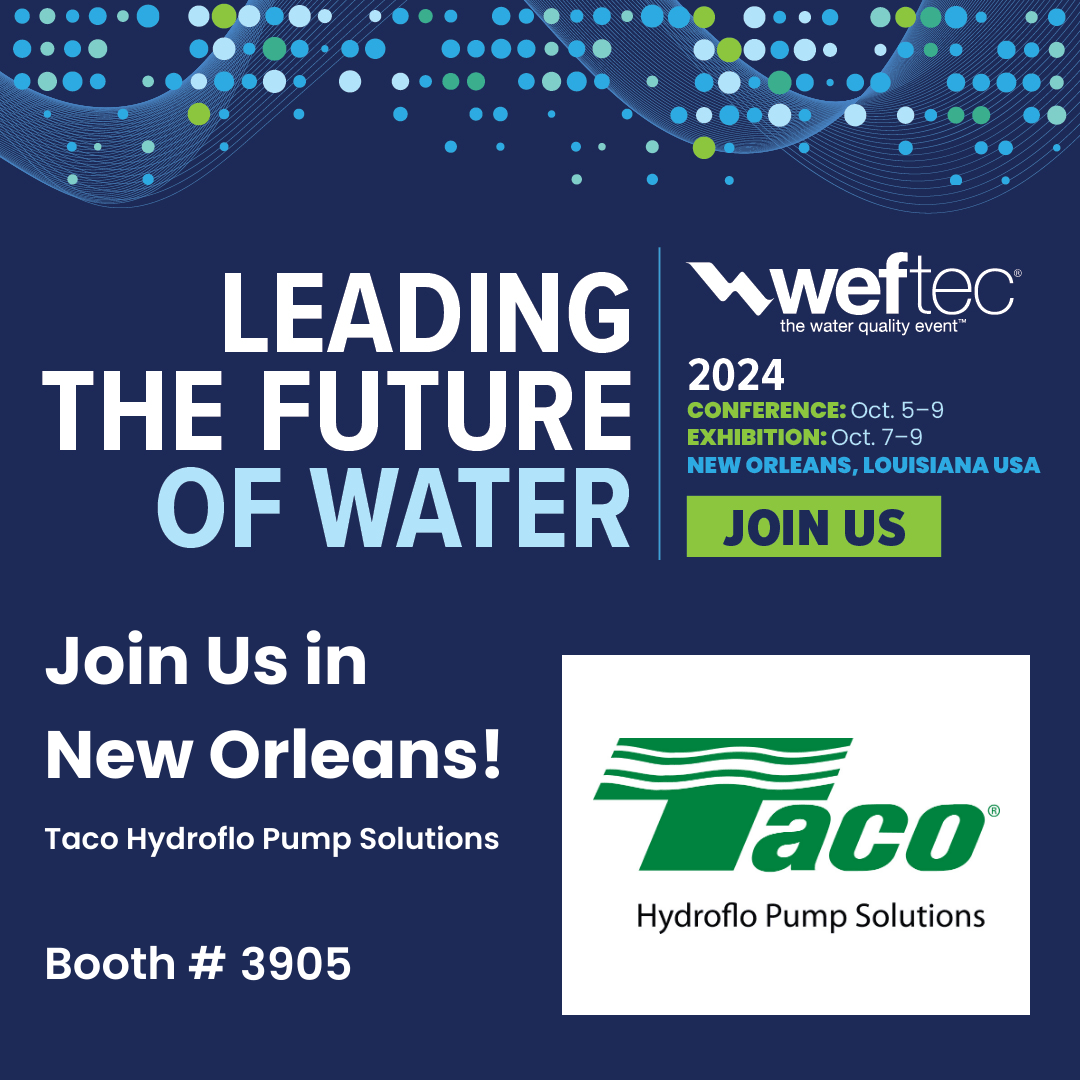 TacoComfort's tweet image. 🚨Join us at #WEFTEC 2024!🚨
📍Ernest N. Morial Convention Center, New Orleans
📅 Oct 7-9 | Booth #3905
Discover our latest water management innovations!
#WaterSolutions #Innovation