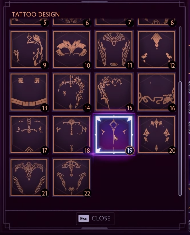 The character creator tattoos for the Veilguard

#VeilguardSpoilers