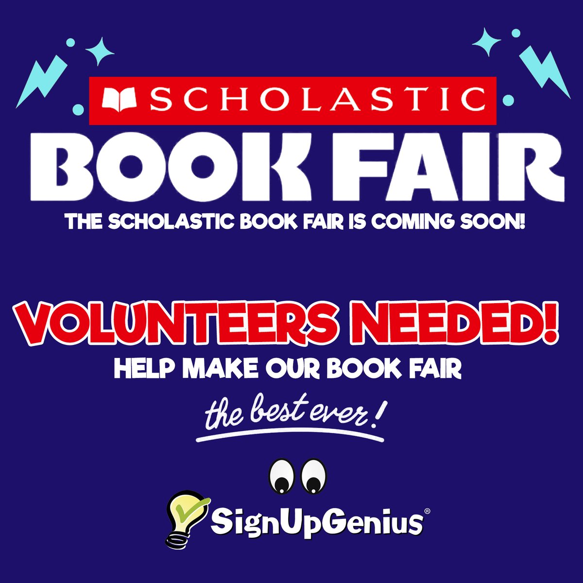 📷 Volunteers Needed! 📷
Our Fall Scholastic Book Fair is just around the corner, and we need YOUR help to make it a success! 📷 

Sign up to volunteer today! 📷 
bit.ly/plebookfair 

**MUST BE BCPS APPROVED REGISTER HERE: bit.ly/bcpsvolunteer