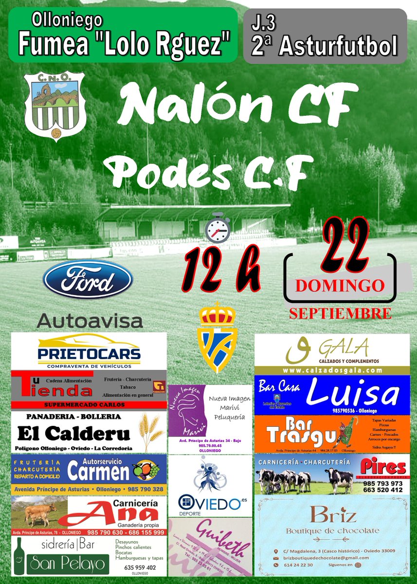 NALONCF's tweet photo. Jornada 3 💚🤍🐗
@NALONCF #PodesCF
Fumea Lolo Rodriguez
Domingo 22 septiembre
12h
#Nalonizate #HumildadTrabajoCorazon https://t.co/K0ovH1xxRG