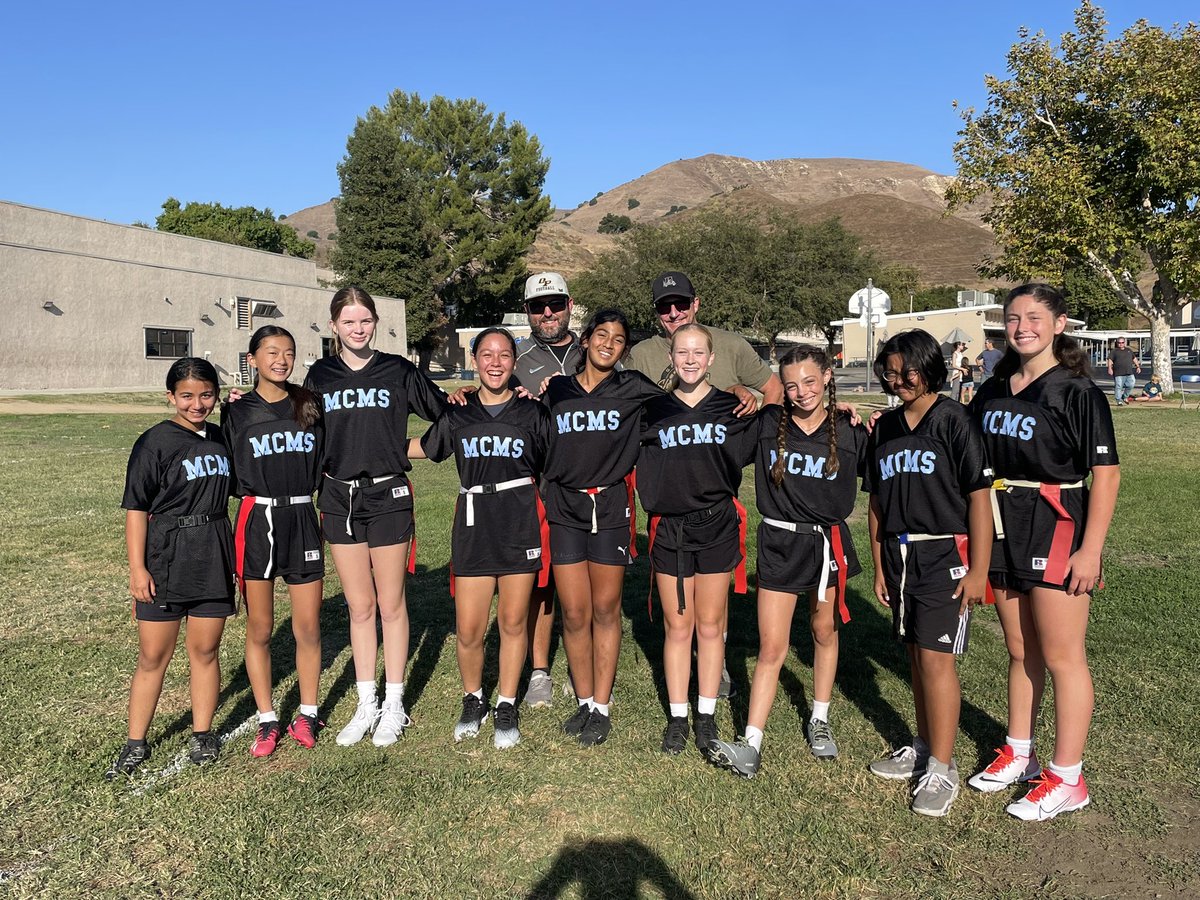 Congrats to our girls’ and boys’ flag football teams who celebrated victories yesterday in our All Star Sports program. 💙🖤🐾🏈