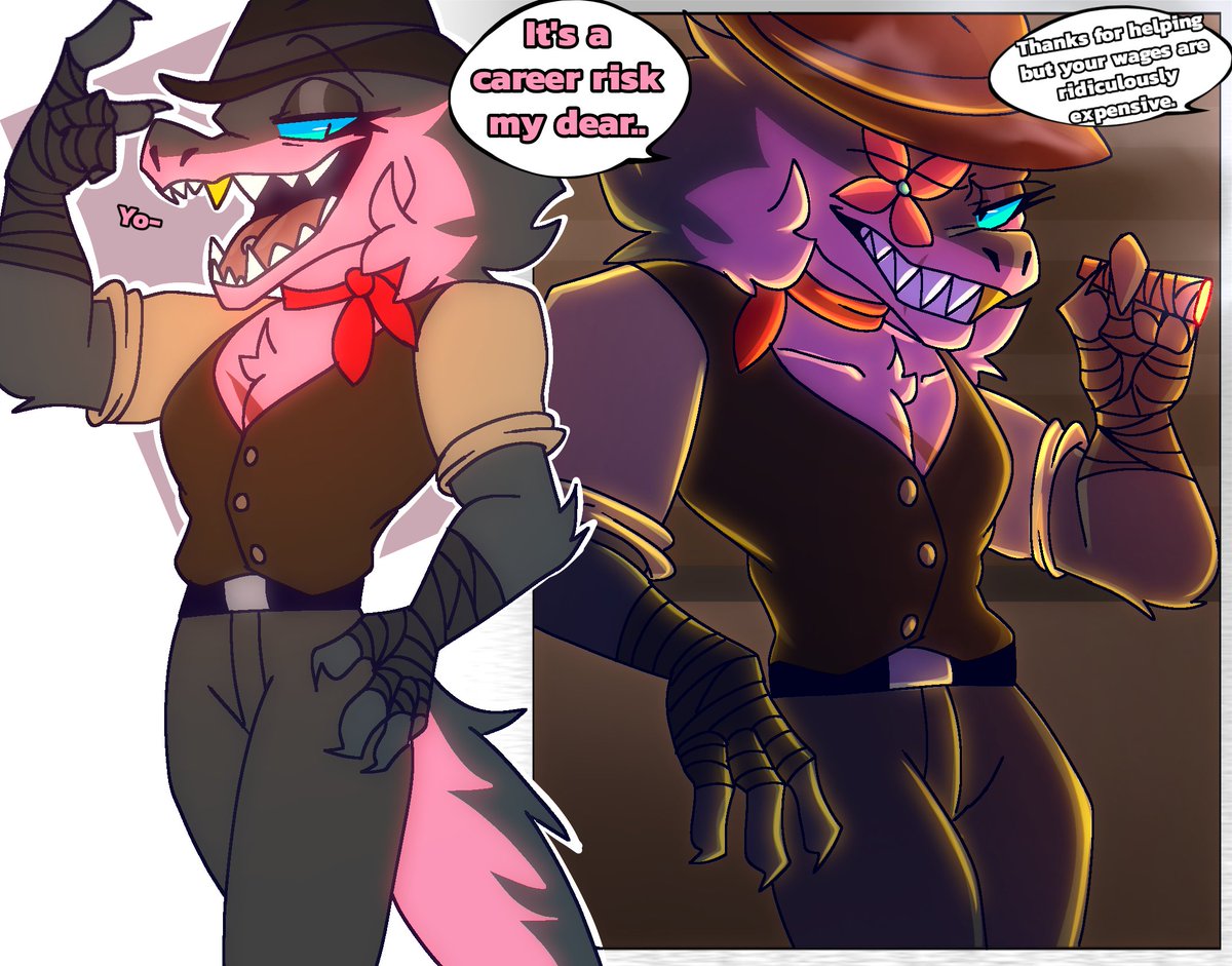 Cowboy for hire 🐊🌺

#CowboyAU #furryarwork #furry #furrydrawing