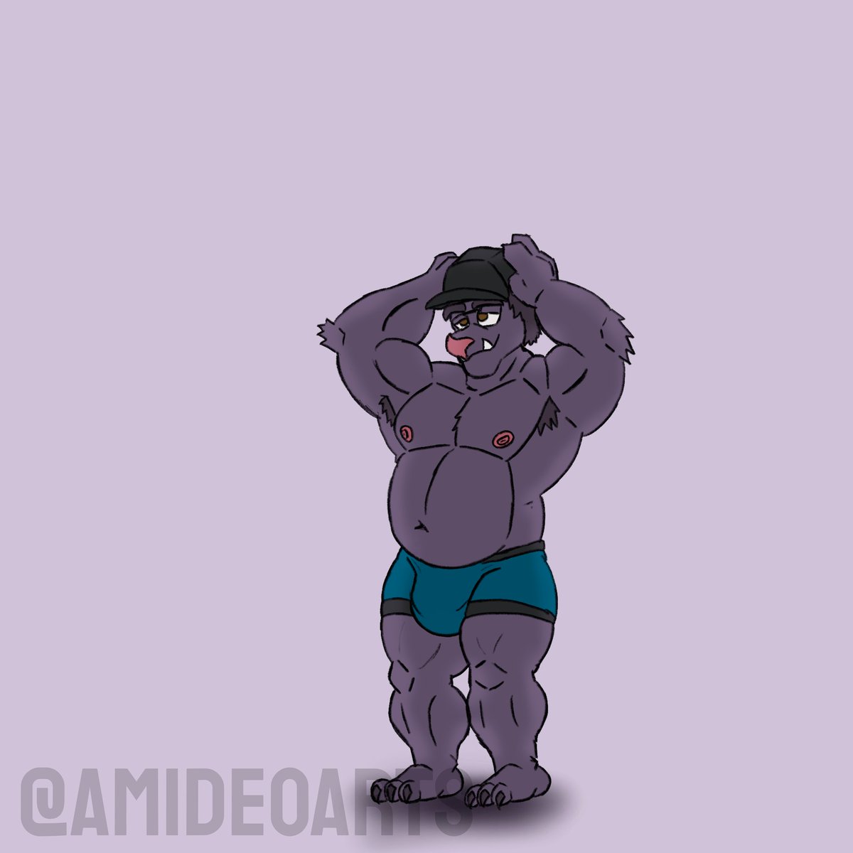 AmideoArts's tweet photo. It starts with a simple black cap ordered online.The little bat wasn’t ready for what followed. Muscles swell, a thick beard forms, and a dark lust takes over. Now, a cap drone DILF, he knows exactly what he wants and nothing can stop him. Just ask his boyfriend

For @Batarin0 https://t.co/4rptBjZ2gT