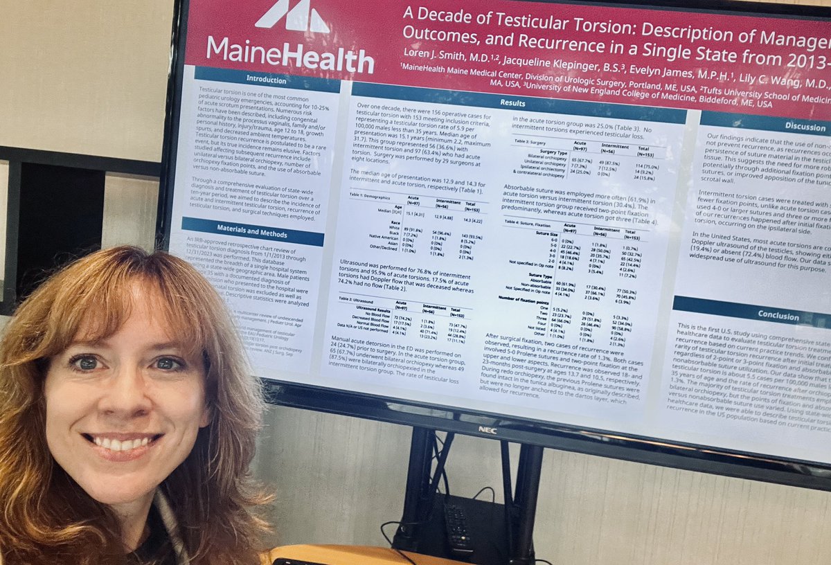 Thanks to <a href="/SPU_Urology/">SPU_Urology</a> for the opportunity to share research from <a href="/MmcUrology/">MMCUrology</a> last weekend in Louisville. Also, love digital posters. Less waste! #PedUro