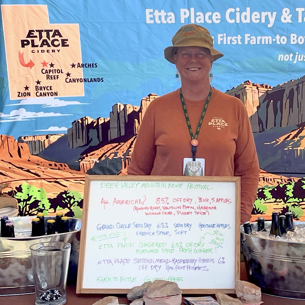 ettaplacecider's tweet photo. We had a blast sharing samples of Etta Place ciders and mead at the second annual @deervalleyresort Mountain Beer Festival this weekend! Thanks to everyone who joined us. #EttaPlaceCider #CiderLover #GlutenFree #PickCider #FarmToBottle #DeerValley https://t.co/09c7zcMeqt