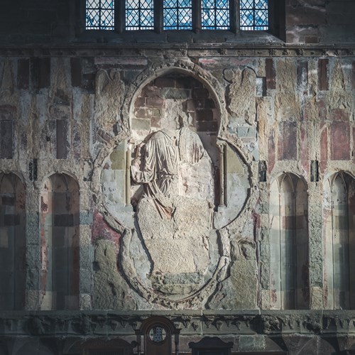 View Christ in Majesty 
The 13th century sculpture of Christ in Majesty is not normally accessible to the public, but this autumn we are pleased to open it to visitors.
10am to 4pm each day from Monday 21 - Saturday 26 &amp; Monday 28 - Friday 1 November.