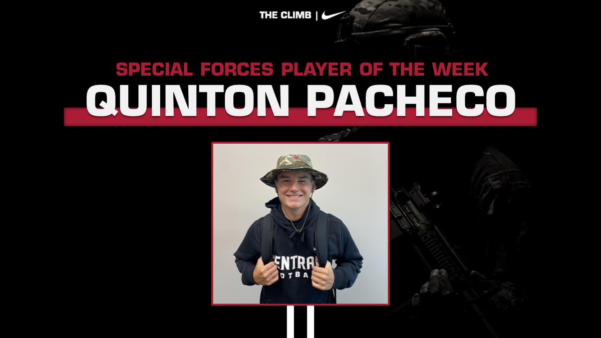 Congrats to last week's Special Forces Player of the Week, Quinton Pacheco! #CSH #TheClimb