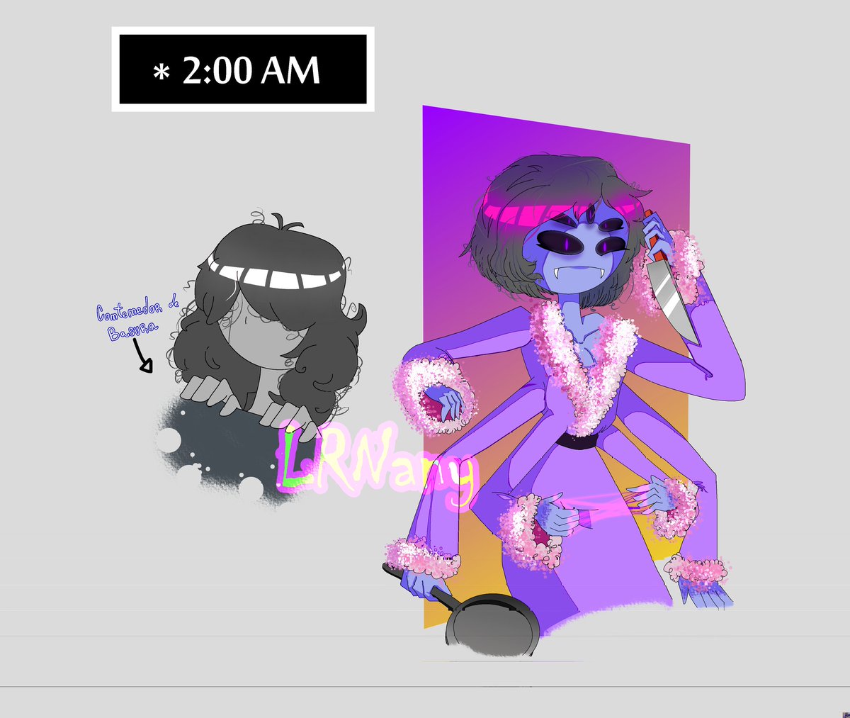 LRNanyR's tweet photo. Y así fue como Muffet adoptó a Vessel y se volvió Mami Muffet. 🕷️🩶
PD: Toriel y Asgore de vez en cuando los visita con el trío KFC, Gaster también (curiosidad según él)
#undertale #muffet #fanart #undertalemuffet #LRNany #AU #mommymuffet https://t.co/SOboZuyWPp