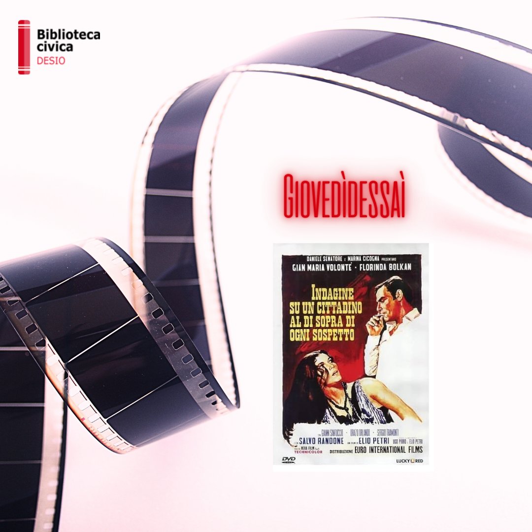 #19settembre2024 nella ricorrenza del trentennale della morte di #gianmariavolonte #giovedìdessaì propone #indaginesudiuncittadinoaldisopradiognisospetto di #Eliopetri del 1970, una lucida e amara analisi del potere
brianzabiblioteche.it/.../bria:catal…
qui il trailer youtube.com/watch?v=G2vKA9…