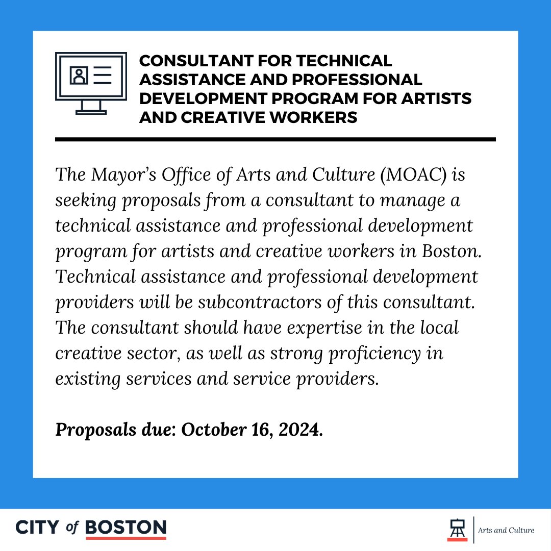 Mayor's Office of Arts & Culture | City of Boston tweet media