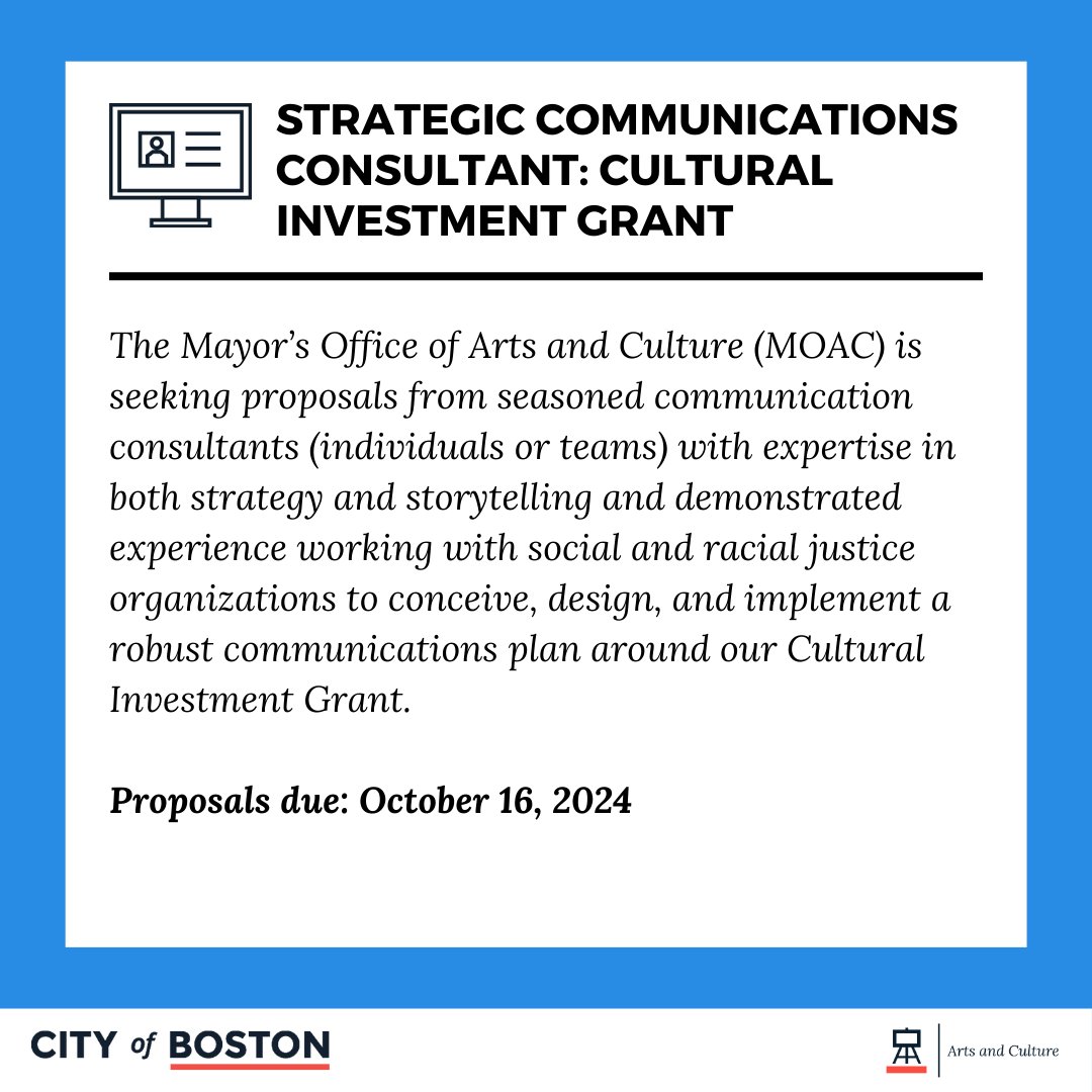 Mayor's Office of Arts & Culture | City of Boston tweet media