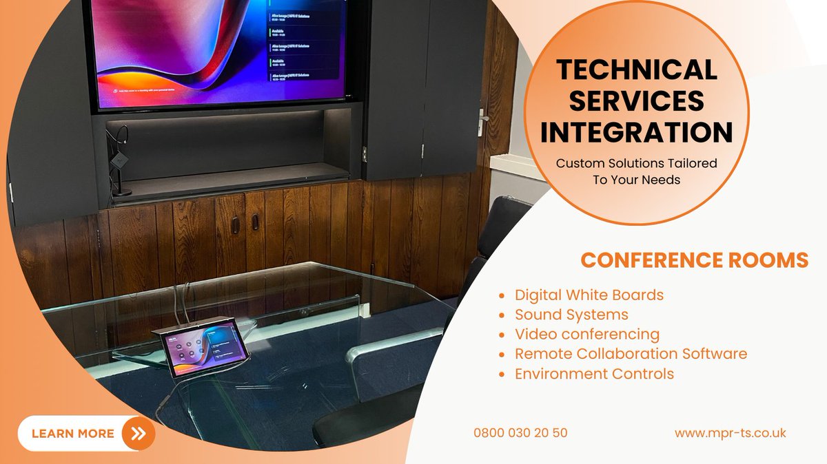 MPR_Technical's tweet image. Revamp your conferences with MPR Tech! 🌟 Dive into immersive meetings with HP Presence, excellent TV screens, and smart environmental controls. #InnovateMeetings #MPRTech #SmartConference