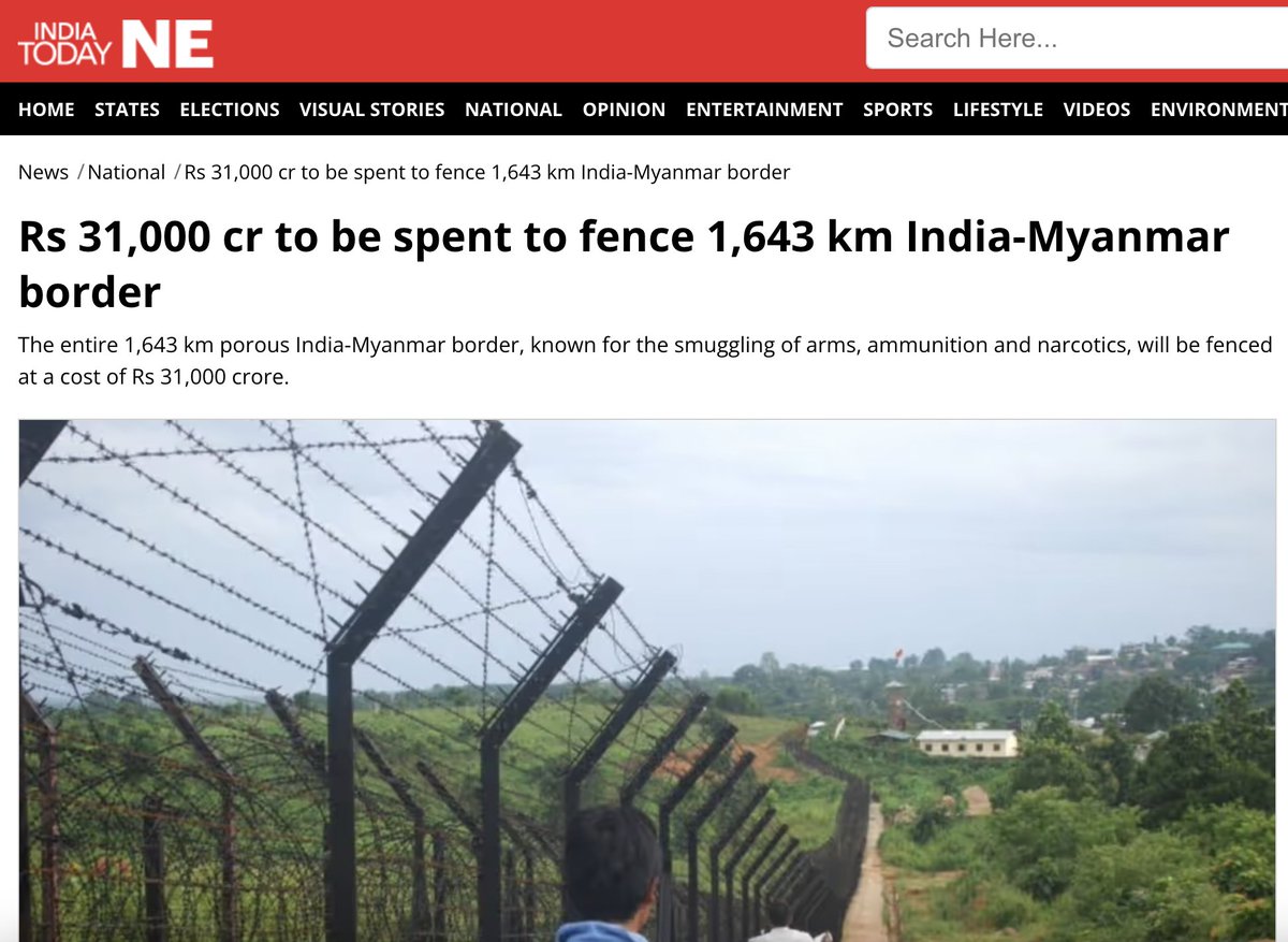 minkukizo's tweet photo. The Government of India's decision to allocate ₹31,000 crore for border fencing instead of addressing the humanitarian crisis in #Manipur reflects its misplaced priorities. Fencing may be necessary for national security, but it will not resolve the ethnic tensions fueled by socio-political neglect. The Kuki-Zo people deserve peace, justice, and a solution that tackles the root causes of the conflict—not just physical barriers. @amnesty @hrw @ASEAN @Fidias0