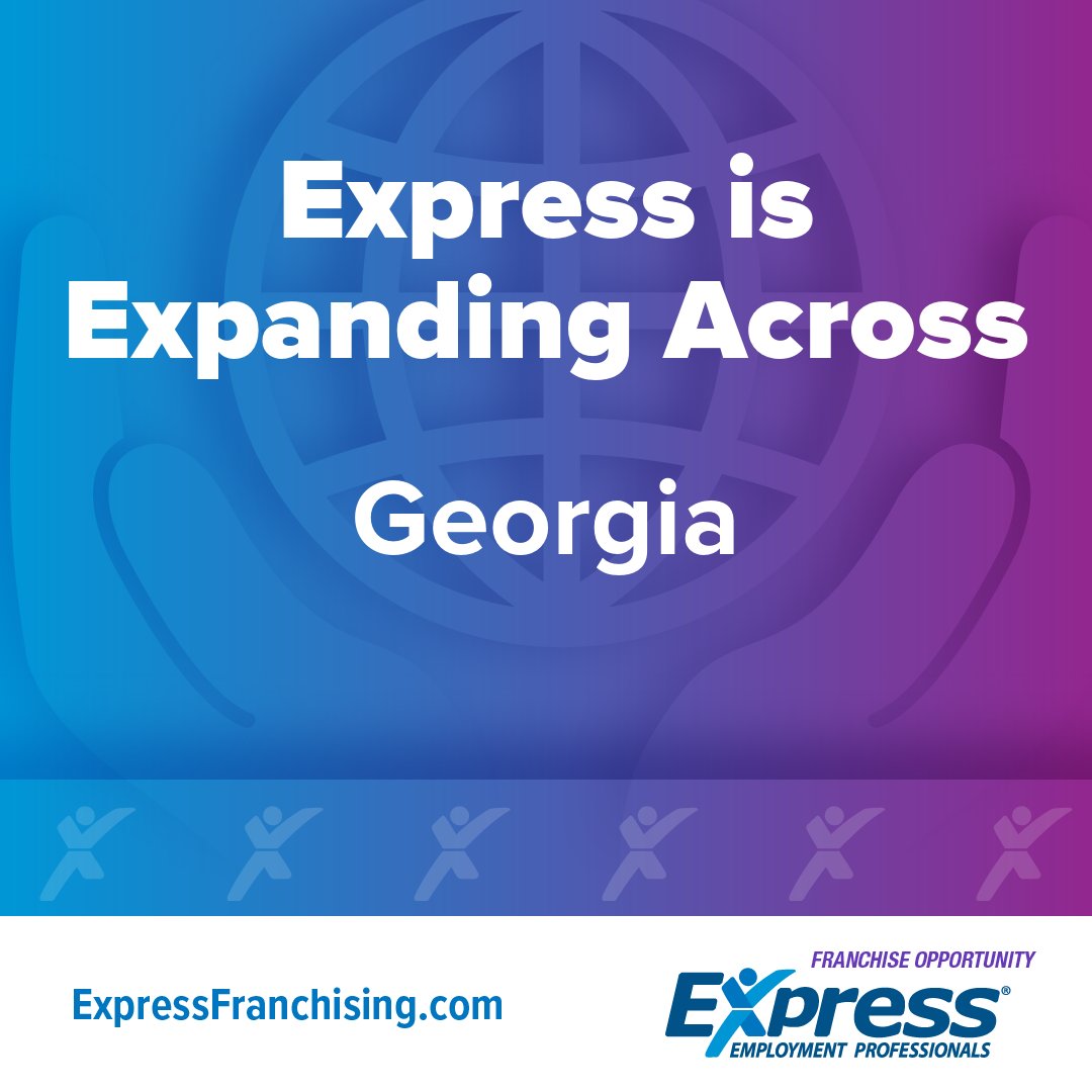 expressfran's tweet image. Looking for an opportunity in Georgia? It's time to consider Express Employment Professionals! Whether you select an established office ready to go from day one or want to build from the ground up, the choice is yours.

Get started today at ExpressFranchising.com/Contact.