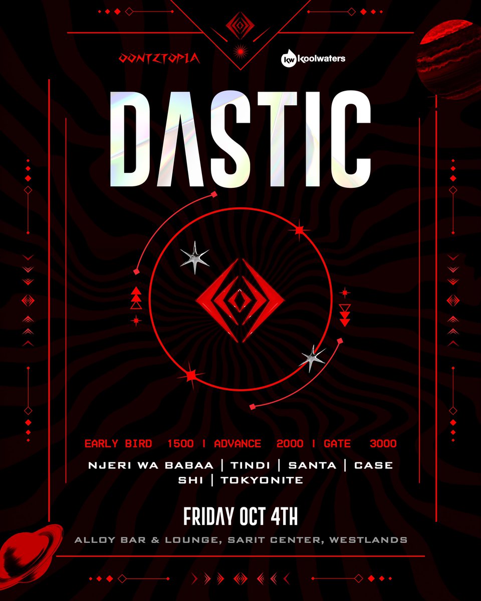 The lineup😎 4th October @alloybarandlounge 💃🏾🥂

Be there! 

oontztopia.com/event-details/… 

#OontztopiaDisembarks
#TupataneOontztopia