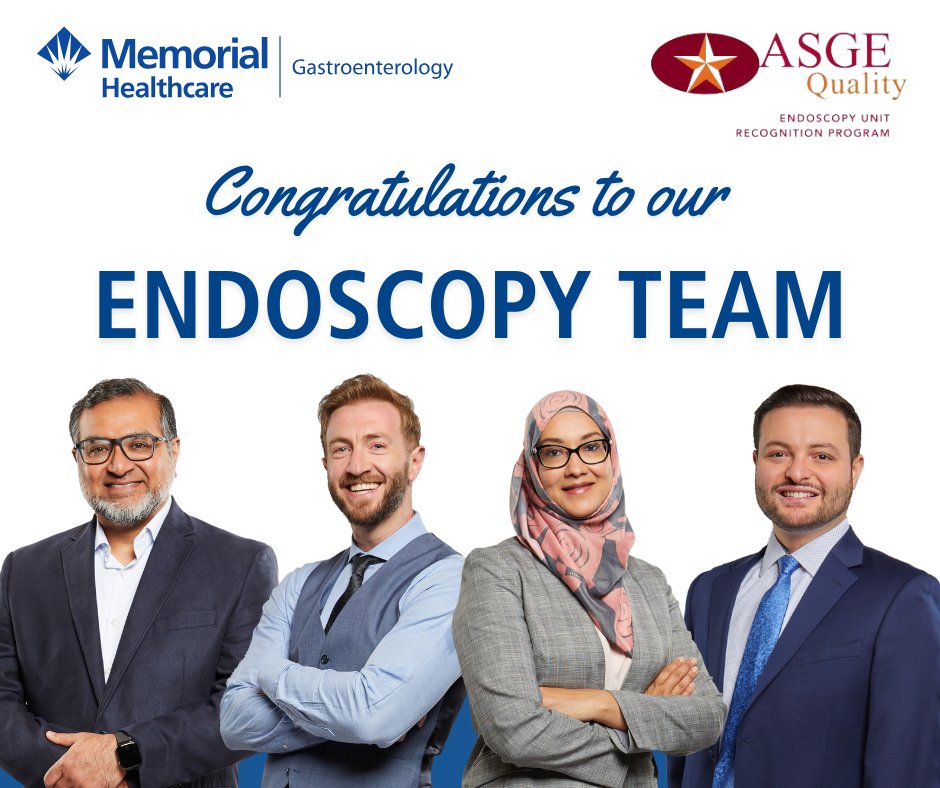 Memorial Healthcare is one of seven hospitals in the state to receive recognition for the quality and safety of its gastrointestinal endoscopy program! Memorial Healthcare Gastroenterology is currently accepting new patients with most insurances. memorialhealthcare.org/service/gastro…