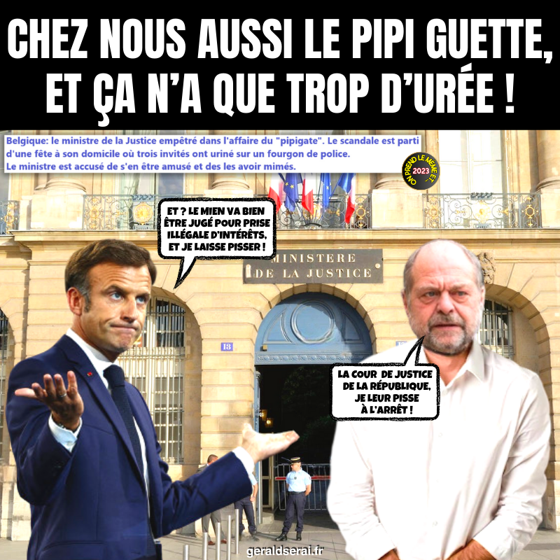 GeraldSerai's tweet photo. On prend le mème et on recommence !
L’actu il y a un an, c’était ça :
“On se demande bien à quoi cela sert qu’il garde des seaux…”
---------
#bfn #breakingfakenews #humour #mème #pipigate #dupondmoretti #belgique #ministredelajustice #France #priseillégaldintérêts #Macron https://t.co/dxBLyKnCFj