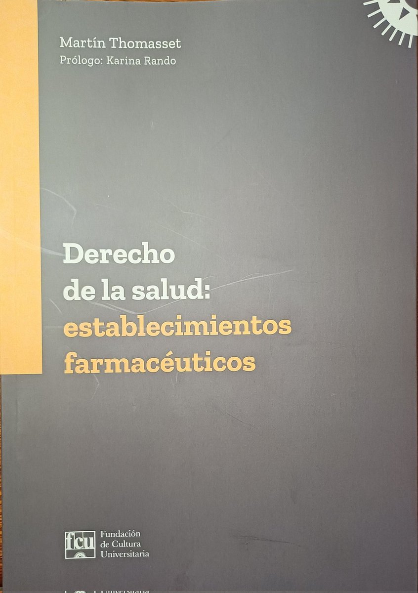 Tuve el honor de presentar el libro Derecho a la salud: establecimientos farmacéuticos, escrito por <a href="/MartinThomasset/">Martín L. Thomasset</a> 
Primera obra que analiza en profundidad la situación actual del sector farmacias.

youtube.com/live/h27znslJO…